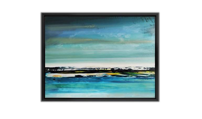 Original Abstract Expressionism Landscape Painting by Felix Guenther