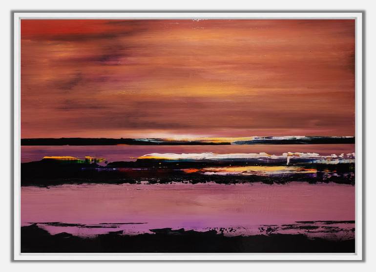 Original Abstract Landscape Painting by Felix Guenther