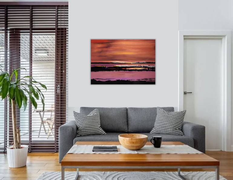 Original Abstract Landscape Painting by Felix Guenther