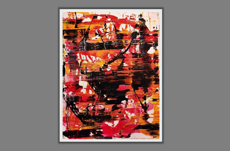 Original Abstract Expressionism Abstract Painting by Felix Guenther