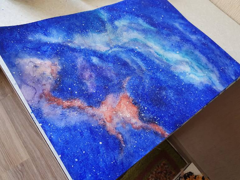 Original Abstract Fantasy Drawing by Anna Rumeanteva