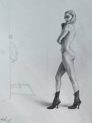 Original Nude Drawing by Aisling Guggenheim