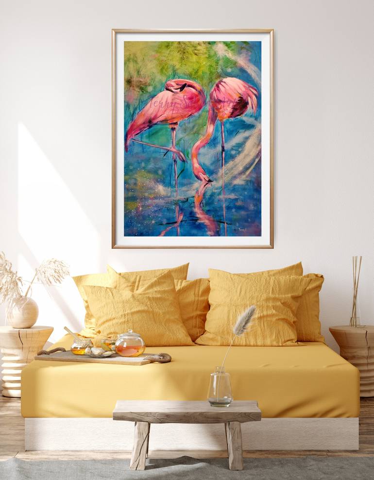 Original Abstract Expressionism Animal Painting by Terry Sobon