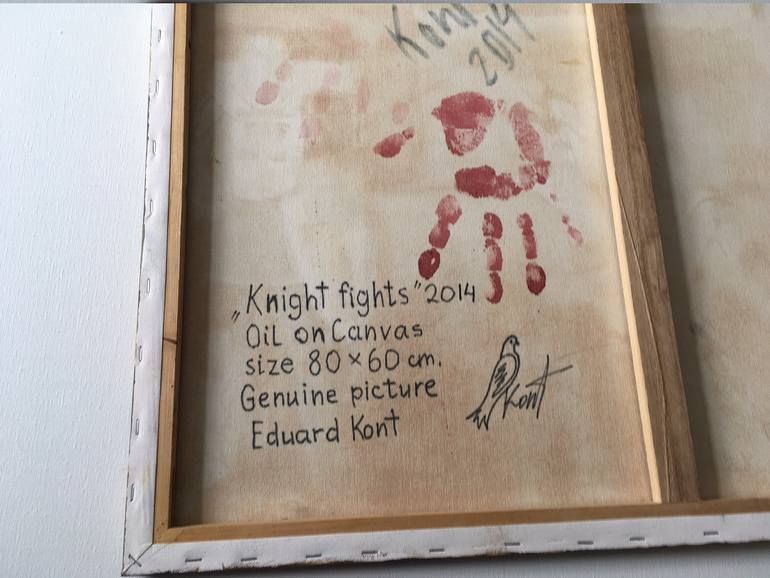 Original Folk People Painting by Eduard Kont