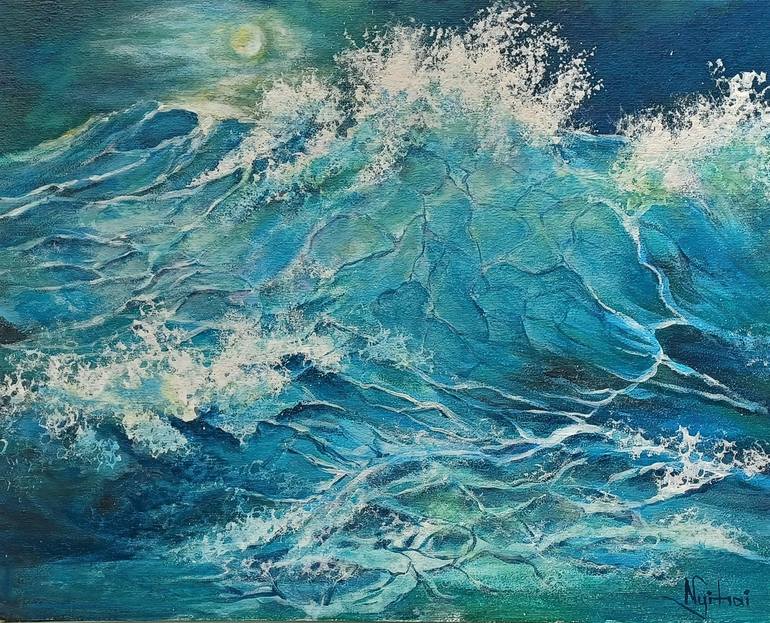 Painting Project: Sea Texture in Gesso – Marion Boddy-Evans