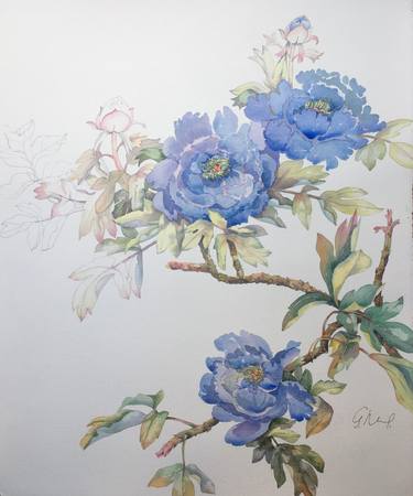 Original Realism Floral Paintings by Gintare Petrauskiene
