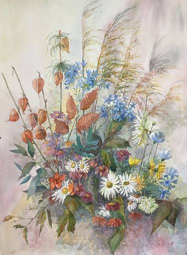 Original Impressionism Floral Paintings by Gintare Petrauskiene