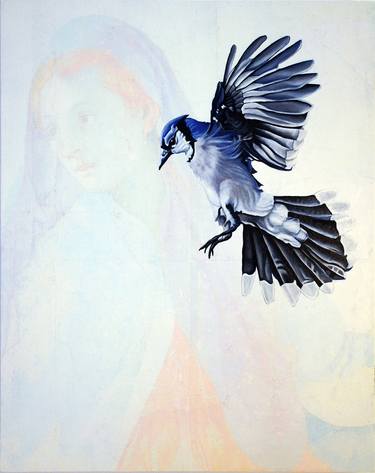 Saatchi Art Artist Leslie Glenn Damhus; Paintings, “Blue Jay” #art