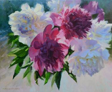 Original Fine Art Floral Paintings by Ruslan Kiprych