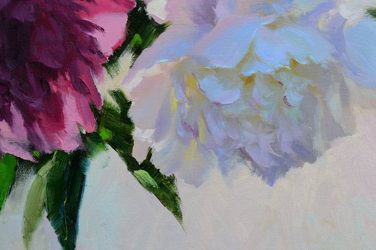 Original Impressionism Floral Painting by Ruslan Kiprych