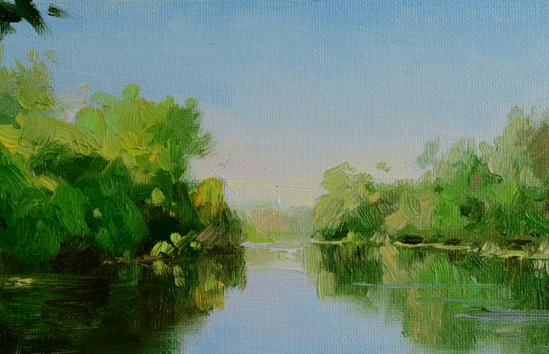 Original Classicism Landscape Painting by Ruslan Kiprych