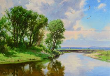 Original Fine Art Landscape Paintings by Ruslan Kiprych