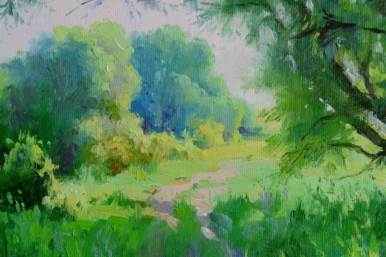 Original Impressionism Landscape Painting by Ruslan Kiprych