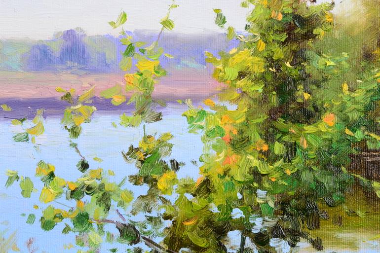 Original Impressionism Landscape Painting by Ruslan Kiprych