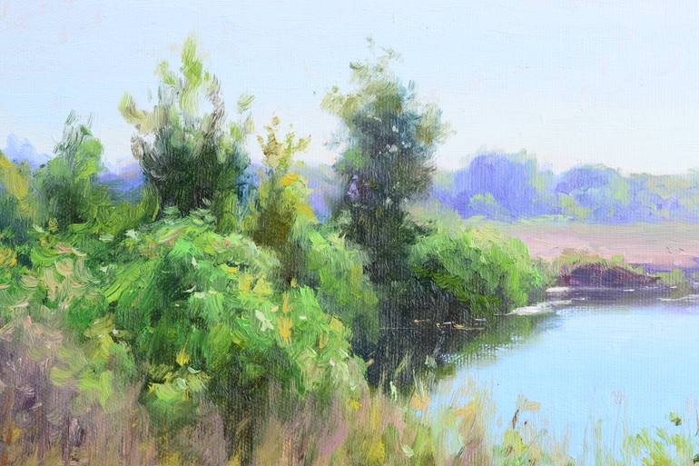 Original Impressionism Landscape Painting by Ruslan Kiprych