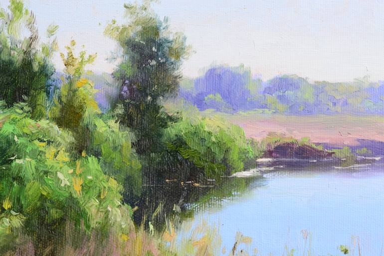 Original Impressionism Landscape Painting by Ruslan Kiprych