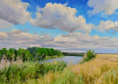 Original Classicism Landscape Painting by Ruslan Kiprych
