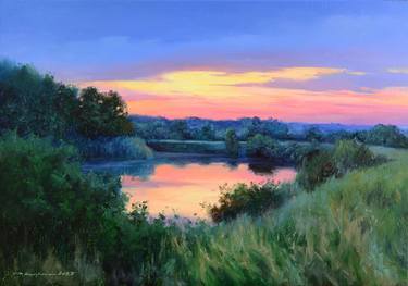 Original Classicism Landscape Painting by Ruslan Kiprych