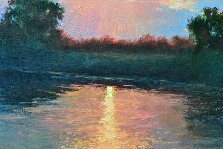 Original Impressionism Landscape Painting by Ruslan Kiprych