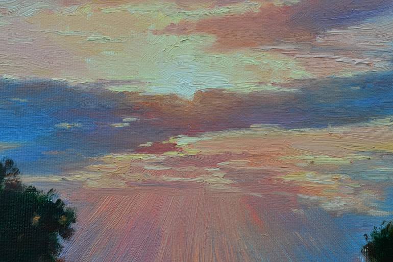 Original Impressionism Landscape Painting by Ruslan Kiprych