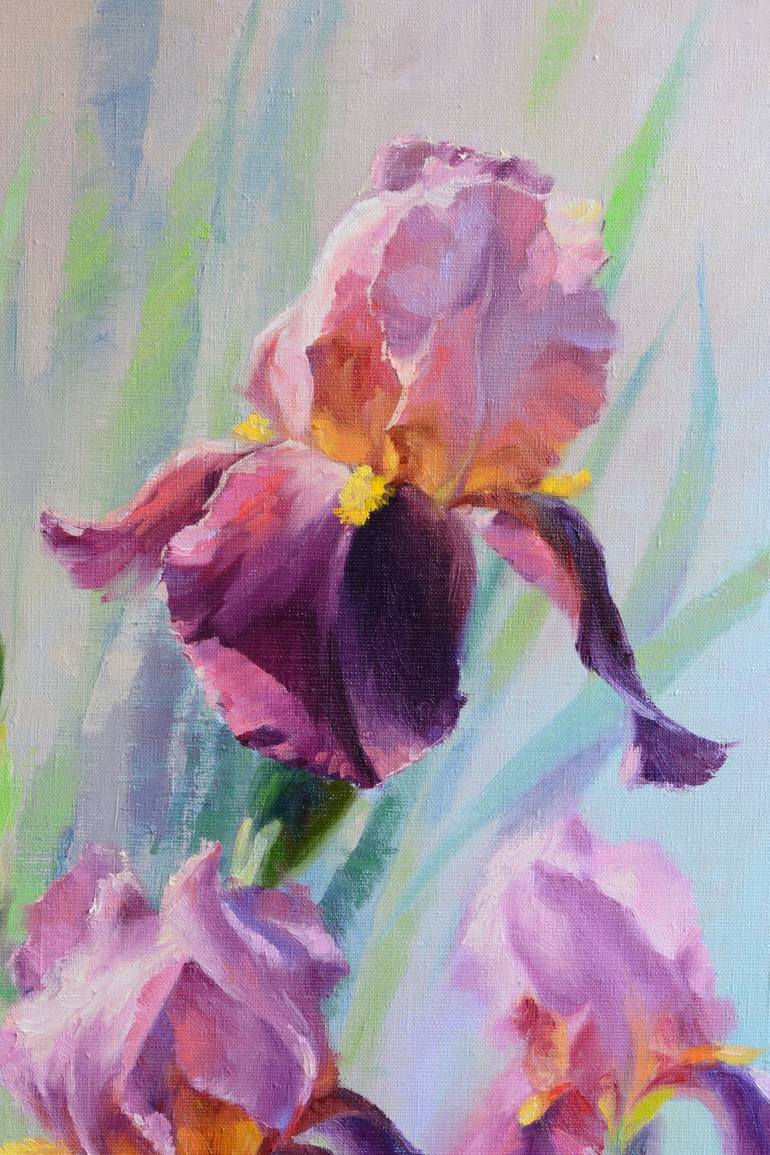 Original Floral Painting by Ruslan Kiprych