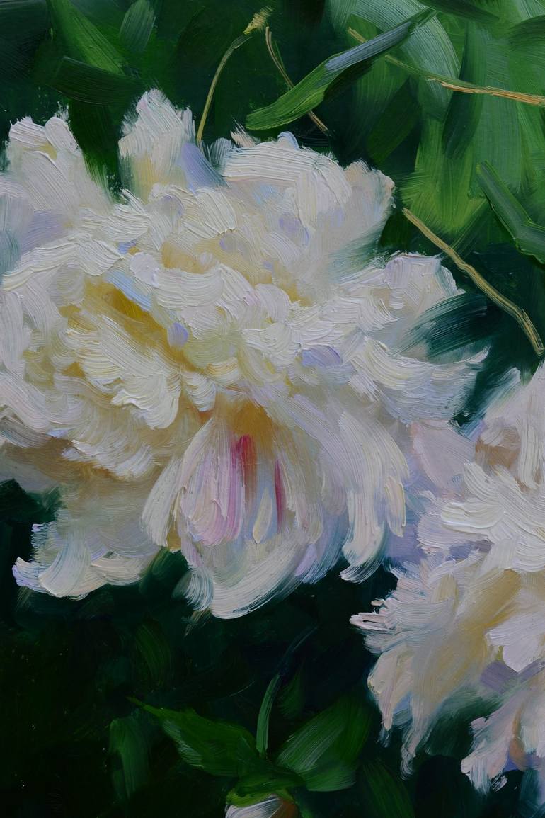 Original Photorealism Floral Painting by Ruslan Kiprych