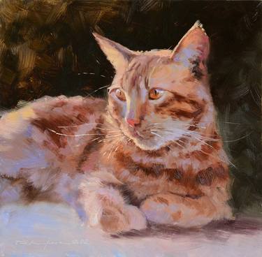 Print of Cats Paintings by Ruslan Kiprych