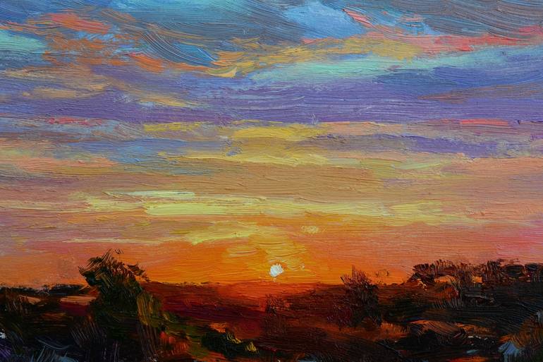 Original Impressionism Landscape Painting by Ruslan Kiprych