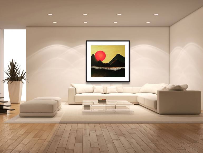 Original Abstract Expressionism Landscape Painting by Priya Gupta