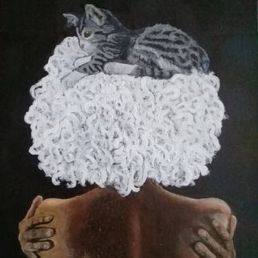 Original Conceptual Cats Paintings by Boni Contreras