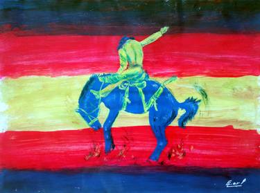 Print of Art Deco Horse Paintings by EL HILALI MOHAMED