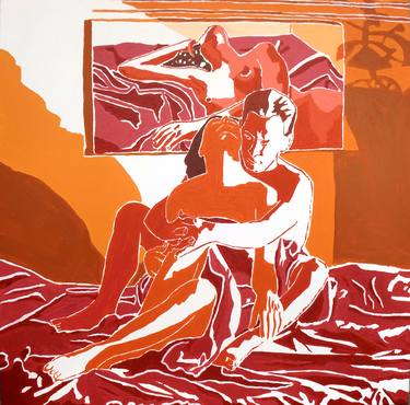 Print of Art Deco Love Paintings by Raphael Perez