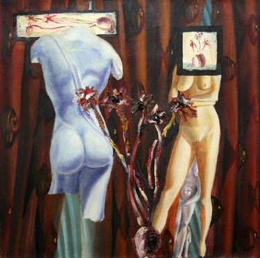 Original Expressionism Nude Paintings by Raphael Perez