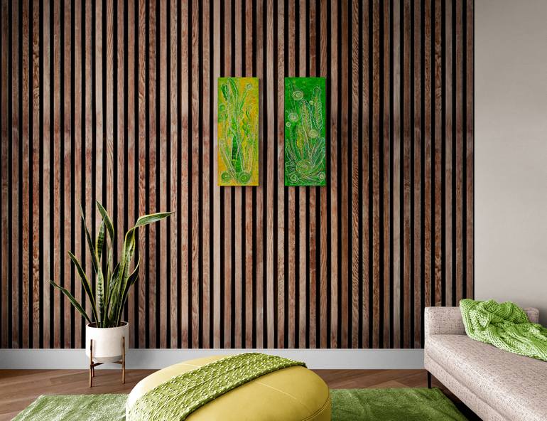 Beauty of greenery. Painting by Elena Giersch | Saatchi Art