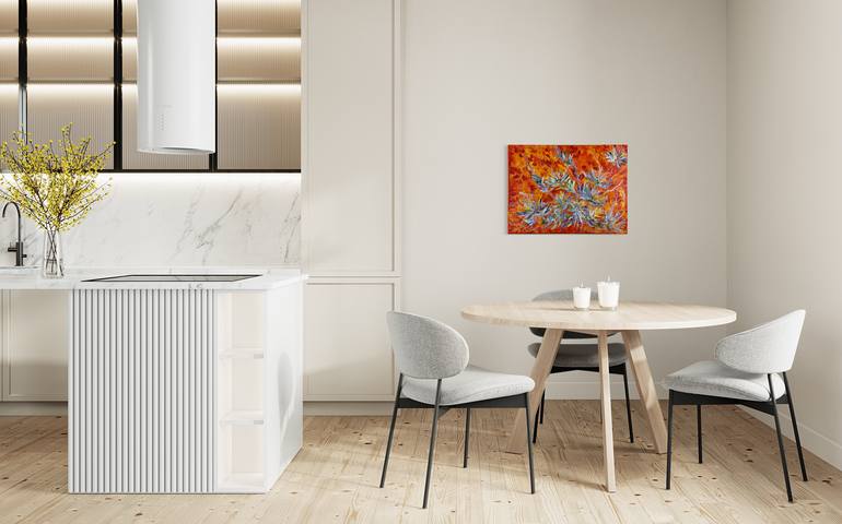 Original Abstract Botanic Painting by Elena Giersch