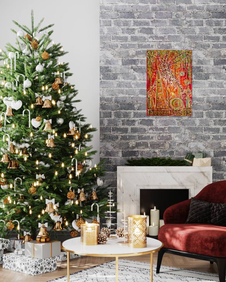 Original Abstract Expressionism Abstract Painting by Elena Giersch