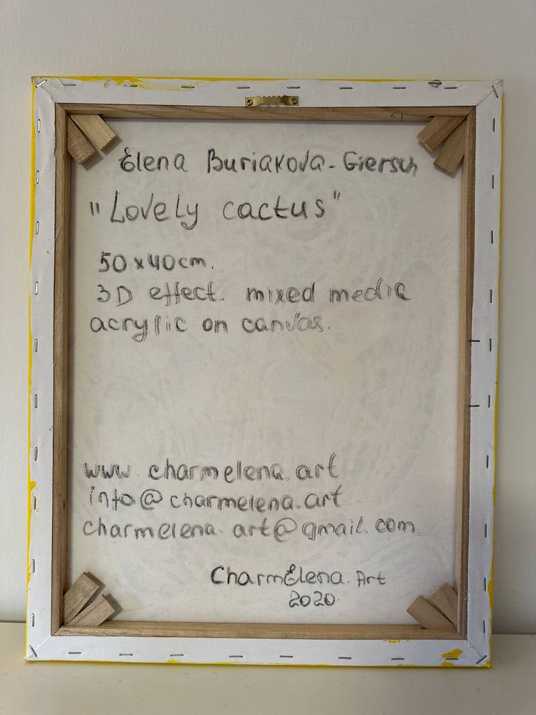 Original Abstract Botanic Painting by Elena Giersch