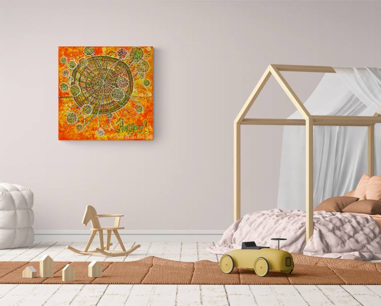 Original Abstract Expressionism Abstract Painting by Elena Giersch