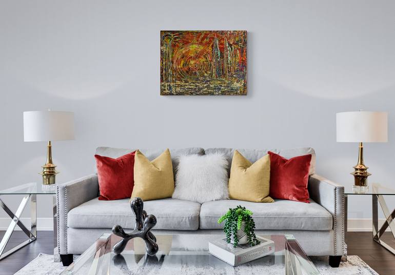 Original Abstract Expressionism Abstract Painting by Elena Giersch