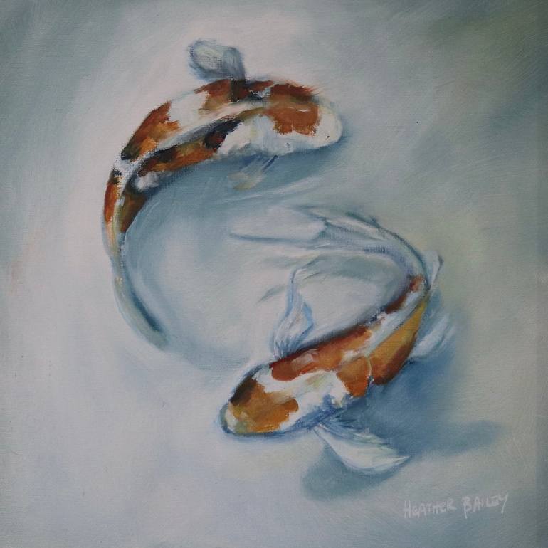 Koi in Shallow Water - Print