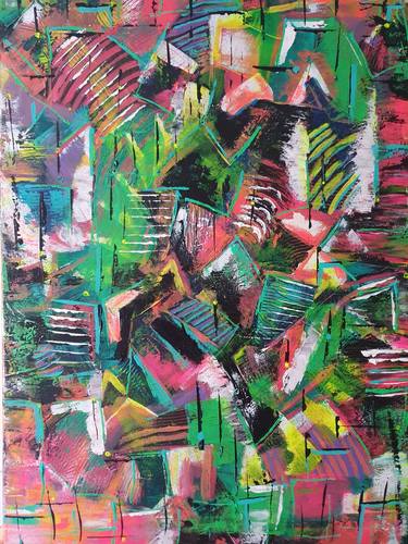 Print of Abstract Expressionism Abstract Paintings by Alejandra Abad