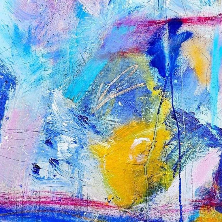 Original Abstract Expressionism Abstract Mixed Media by Natalie Dadamio