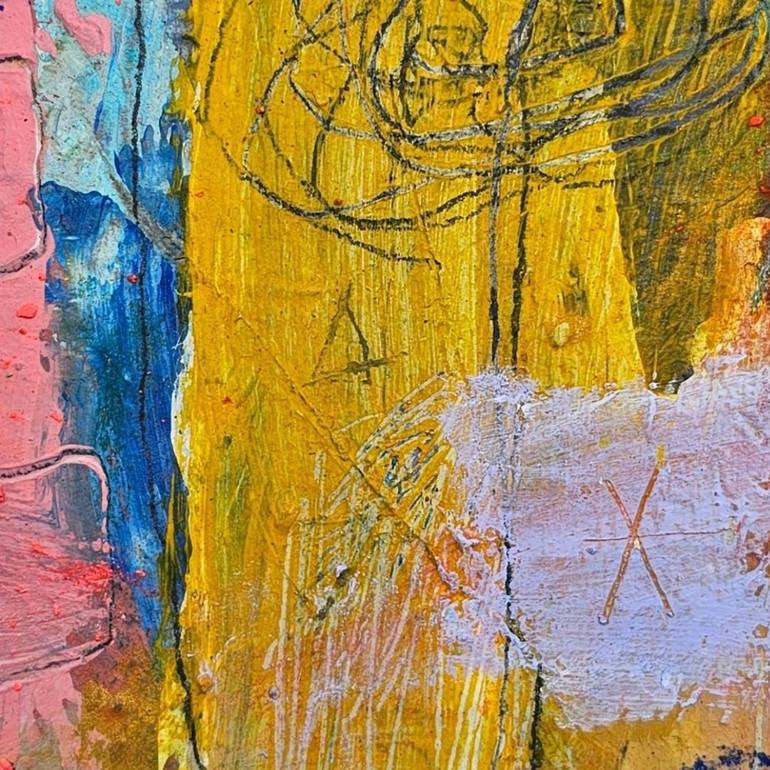 Original Abstract Expressionism Abstract Mixed Media by Natalie Dadamio