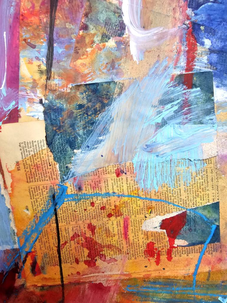 Original Abstract Expressionism Abstract Mixed Media by Natalie Dadamio