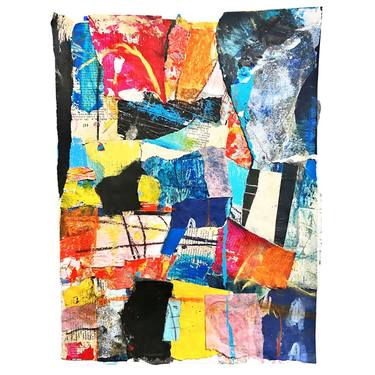 Original Abstract Expressionism Abstract Mixed Media by Natalie Dadamio