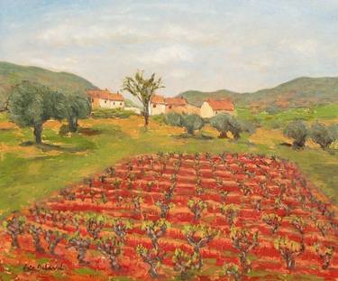 Original Impressionism Landscape Paintings by ERIC DELAVAL