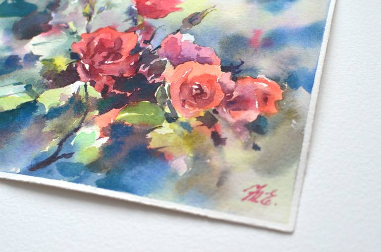 Original Floral Painting by Yulia Evsyukova