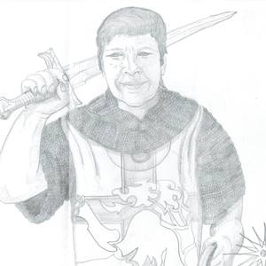 My Sister as a Knight by Abraham DeJesus Santana