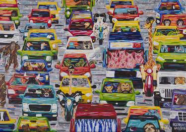 Print of Car Paintings by D Rodriguez Vasseur