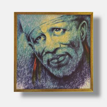 Om Sai Canvas Print Painting - Limited Edition of 2 thumb